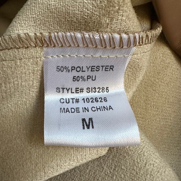 LBLC The Label Abby Faux Leather Mini Skirt Cognac - Picture 8 of 11